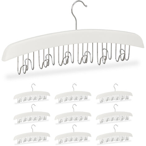Danny Home Hook Wood Belt Hanger White 40cm WH016W.