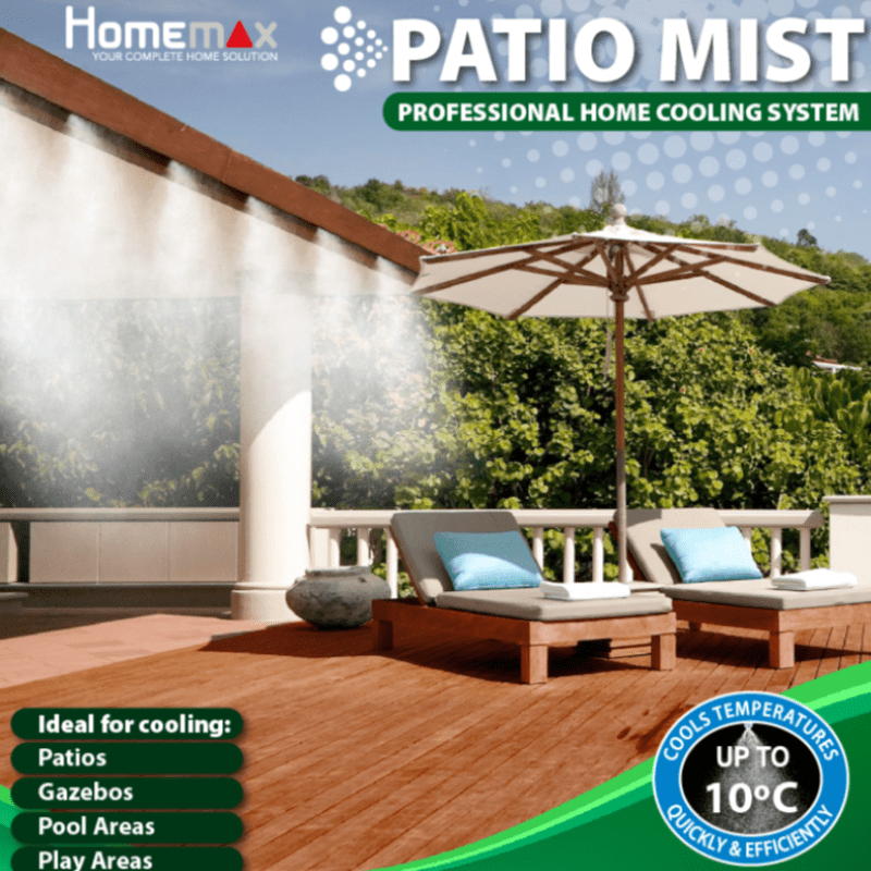 HOMEMAX Patio Mist HomeMax Patio Mist - Home Cooling System HPM002 (6954977787993)