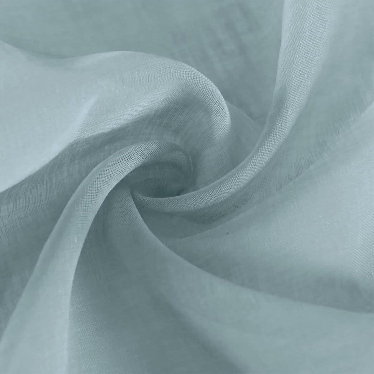 Mystic Voile Curtain Duck Egg Taped