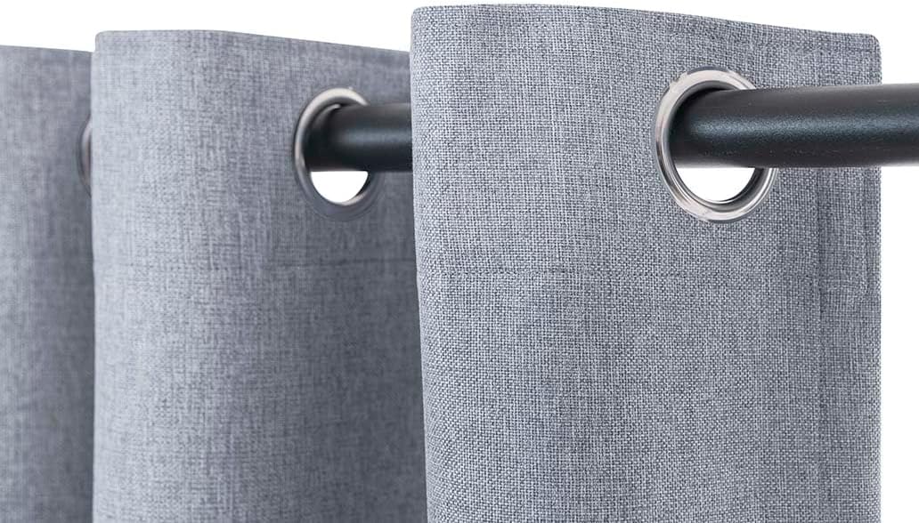 SH Daloa Blockout Eyelet Curtain Ready Made Storm RMET001ED2