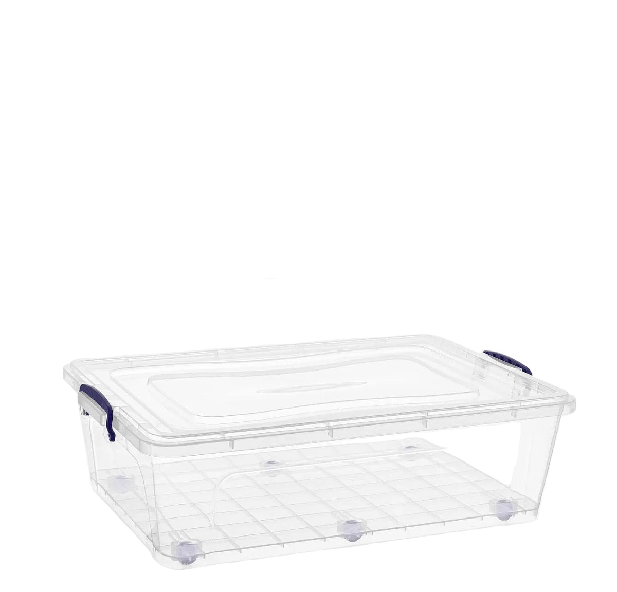 Titiz Storage 30lt Clear Plastic Container with Wheels ARN-1002