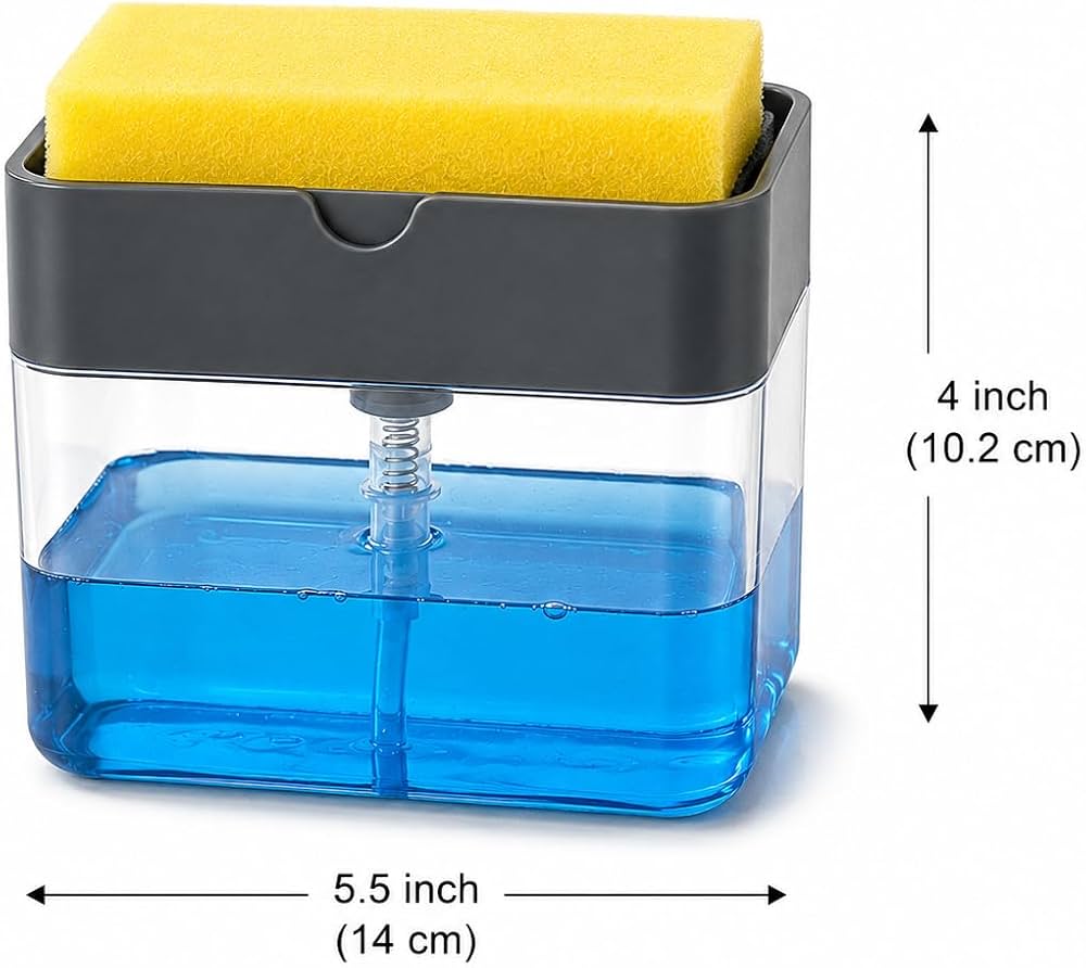 Sun Plast Soap Dispenser & Sponge Holder SB-764