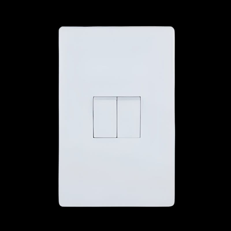 MHC World Light switch Switch 2Lever 1Way White JOS42CV2G2W