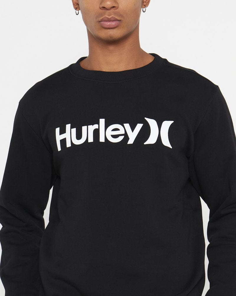 Hurley Sweater Hurley One & Only Crew Fleece Black (7633561780313)