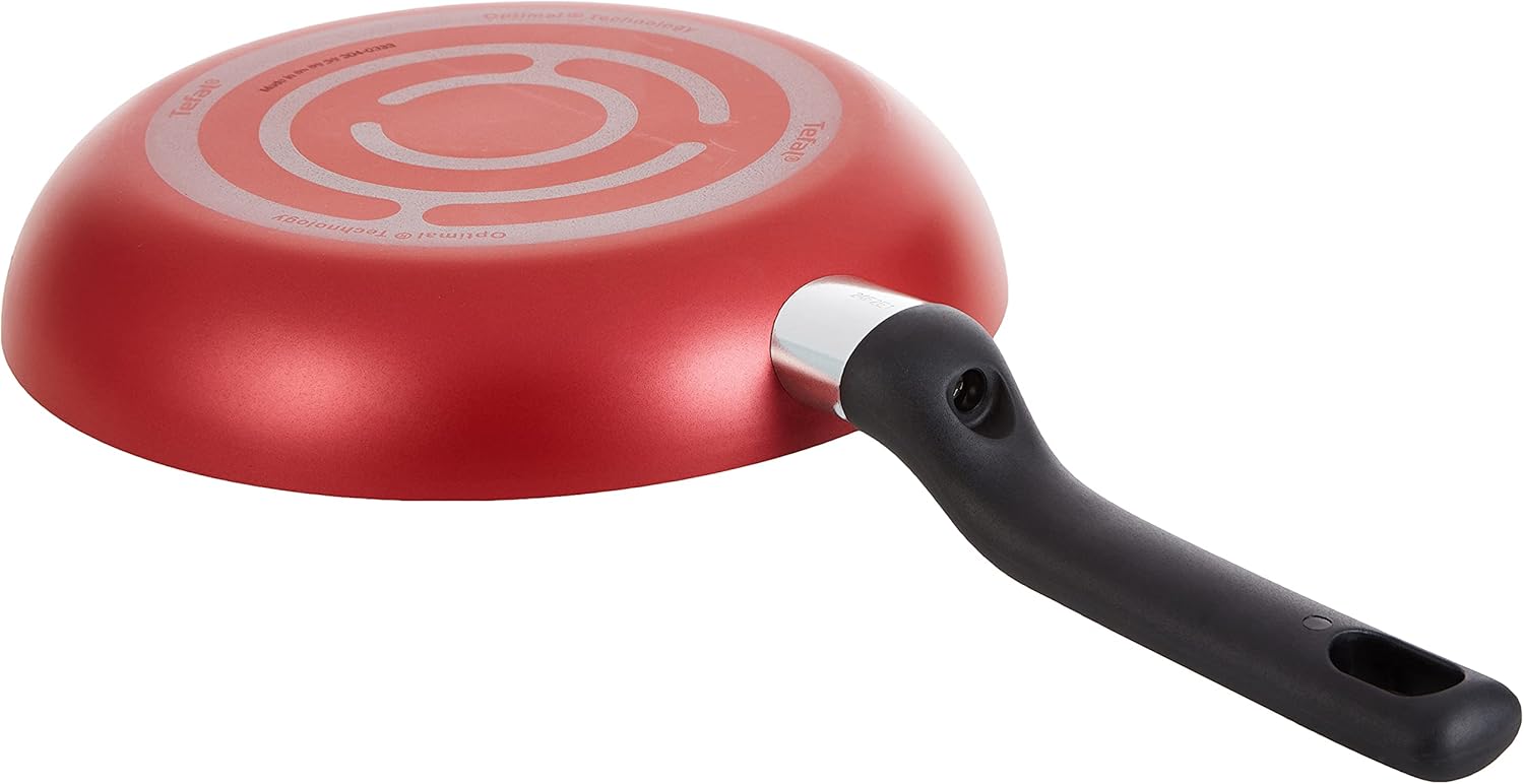 Tefal Super Cook Non-Stick 12 Piece Cookware Set Red B460SC84