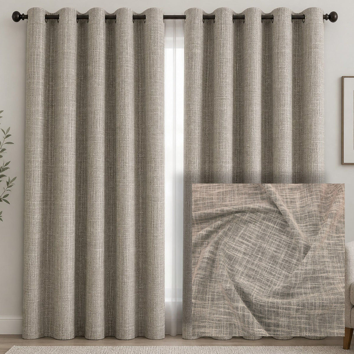 100% Blockout Curtain Fabric H728 280 cm.