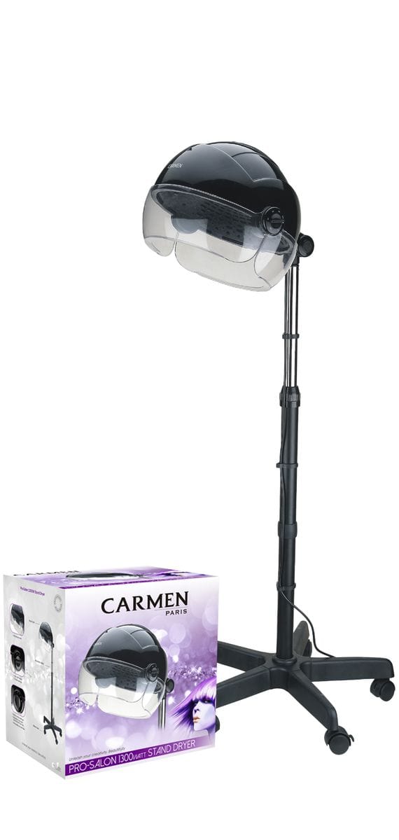 Carmen HAIR DRYER Carmen Pro-Salon Stand Dryer 1300W Black SEL-5140 (7291705884761)