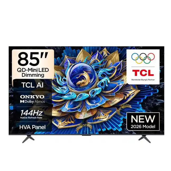 TCL 85-INCH P8L PREMIUM QD-MINI LED GOOGLE TV 144HZ