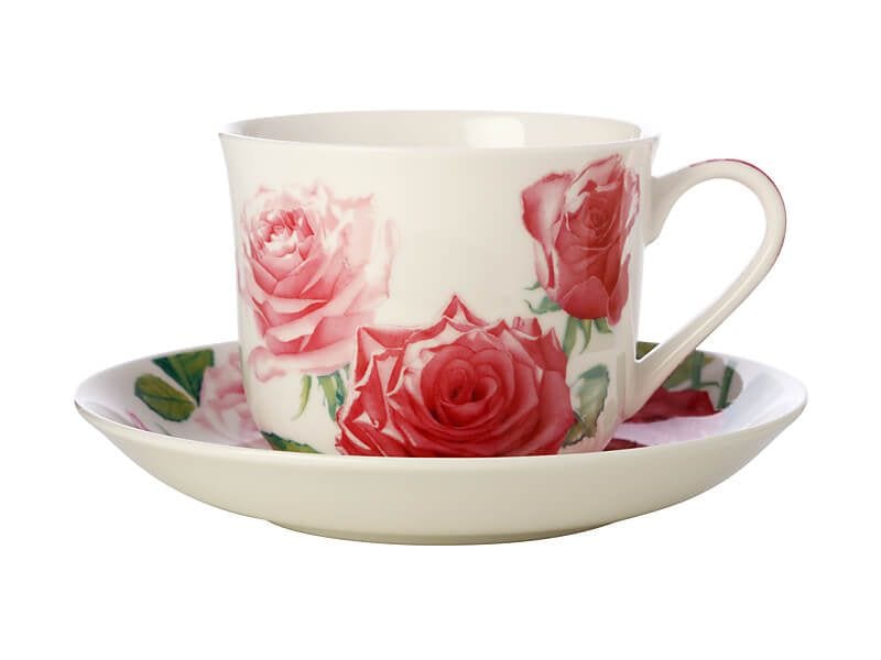 Maxwell & Williams Cup & Saucer Maxwell & Williams Katherine Castle Floriade Breakfast Cup & Saucer 480ML Roses JY0032 (7052160106585)