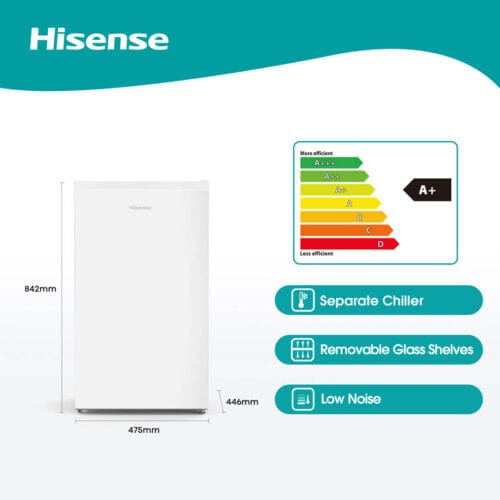 Hisense Bar Fridge Hisense 92l Bar Fridge H125RWH (7293081911385)