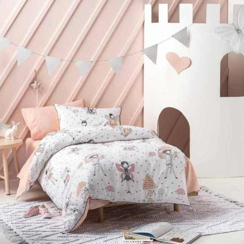 Linen House Duvet Cover Three Quarter Linen House Peach Enchanted Duvet Cover Set (2144692928601)