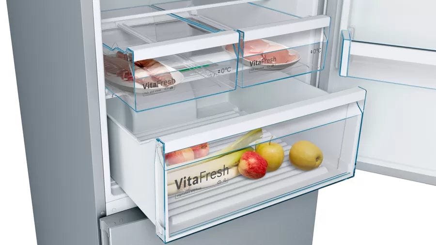 Bosch Fridge/Freezer Bosch 505L Silver Combi Fridge Stainless Steel KGN56VI30Z (7294881366105)