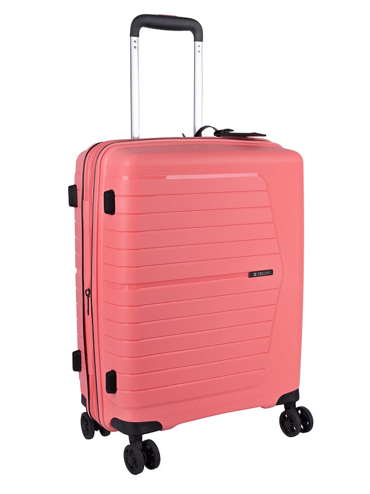 CELLINI Luggage & Bags Cellini Starlite 4 Wheel Carry On Trolley Salmon (7497416310873)