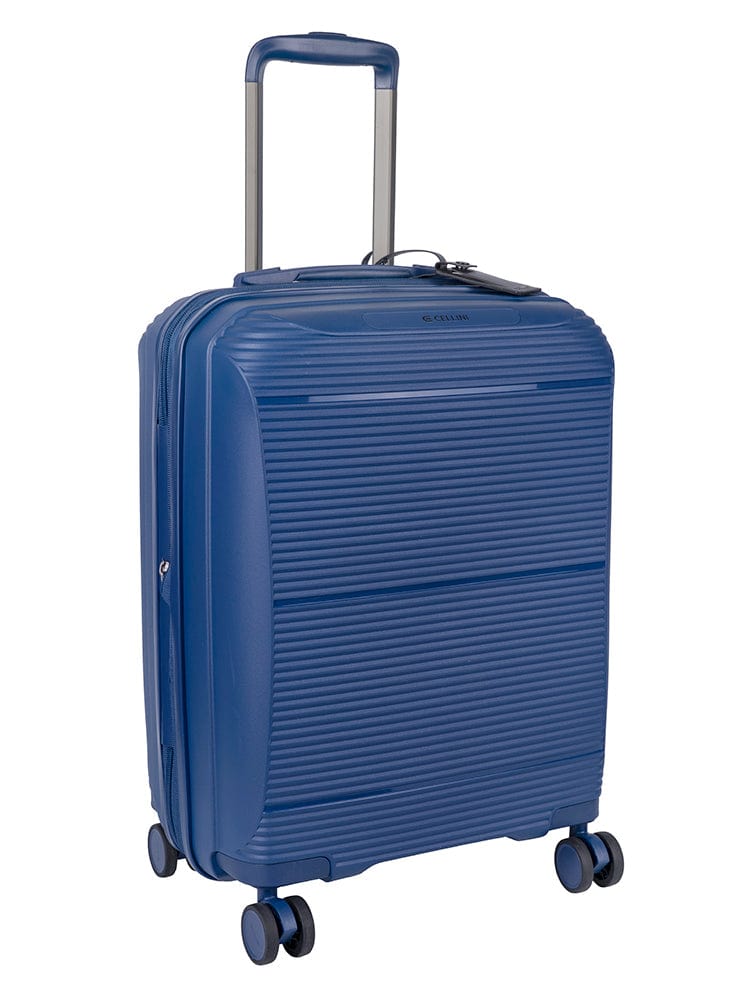 CELLINI Luggage & Bags Cellini Qwest 4 Wheel Carry On Trolley  Navy (7497358147673)