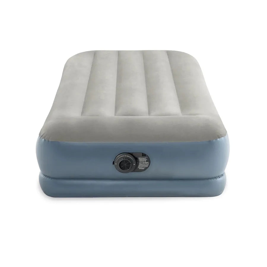 Intex Airbed Intex Single Pillow Rest Mid-Rise Airbed With Built In Electric Pump 99cm x 1.91m x 30cm I30829