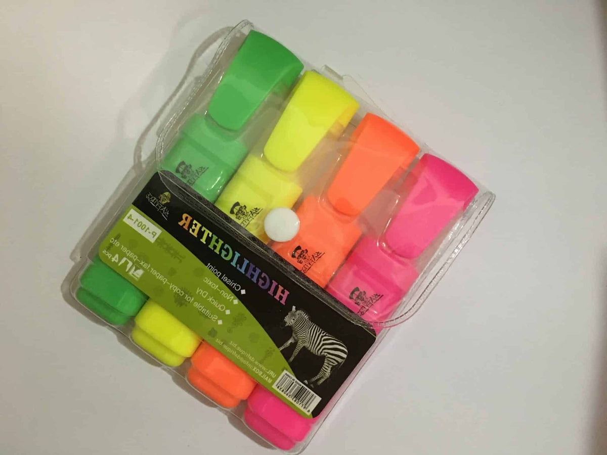 STATESMAN Tech & Office D’afrique Highlighters Set Of 4s P-1001-4 (2061797097561)