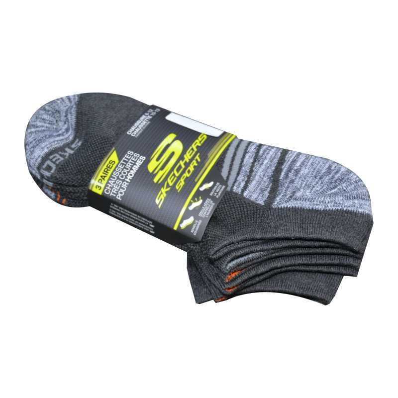Skechers Socks Skechers Sport - Men's Cushioned No Show Socks - Pack of 3 Pairs (4594512429145)