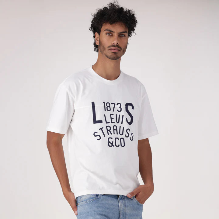 Levi's Men's White Lockwood Practice Za Two Horse T-shirt