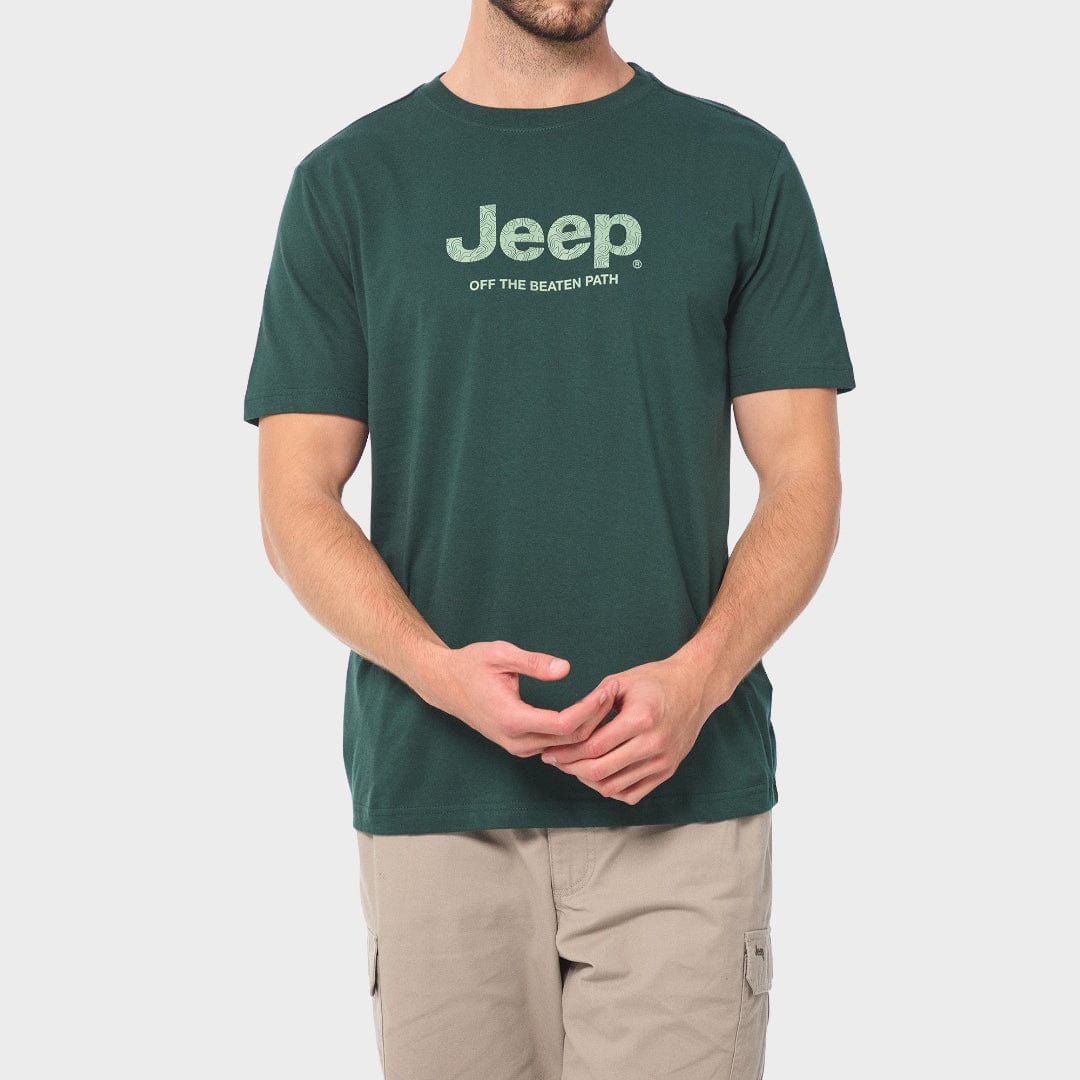 Jeep T Shirt S Jeep Men's Core Logo Tee Green