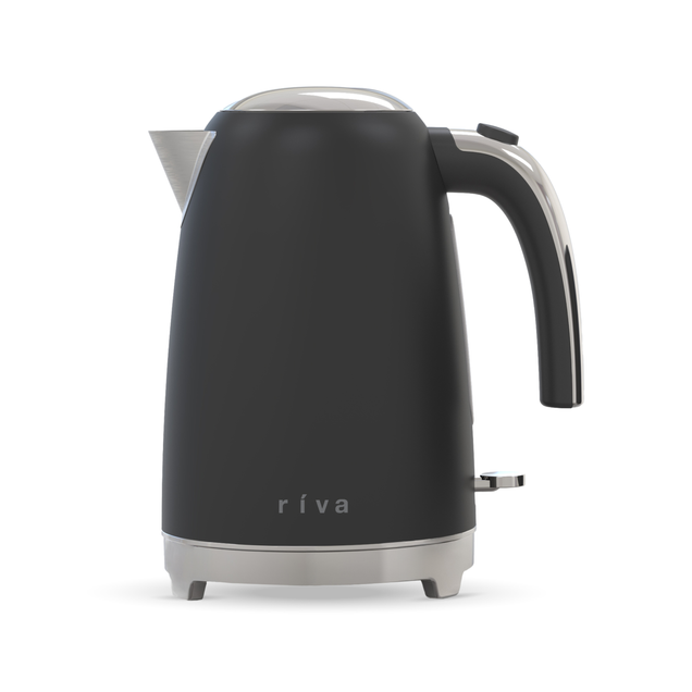 Riva Stainless Steel Kettle 1.7L Matt Black RVBK001