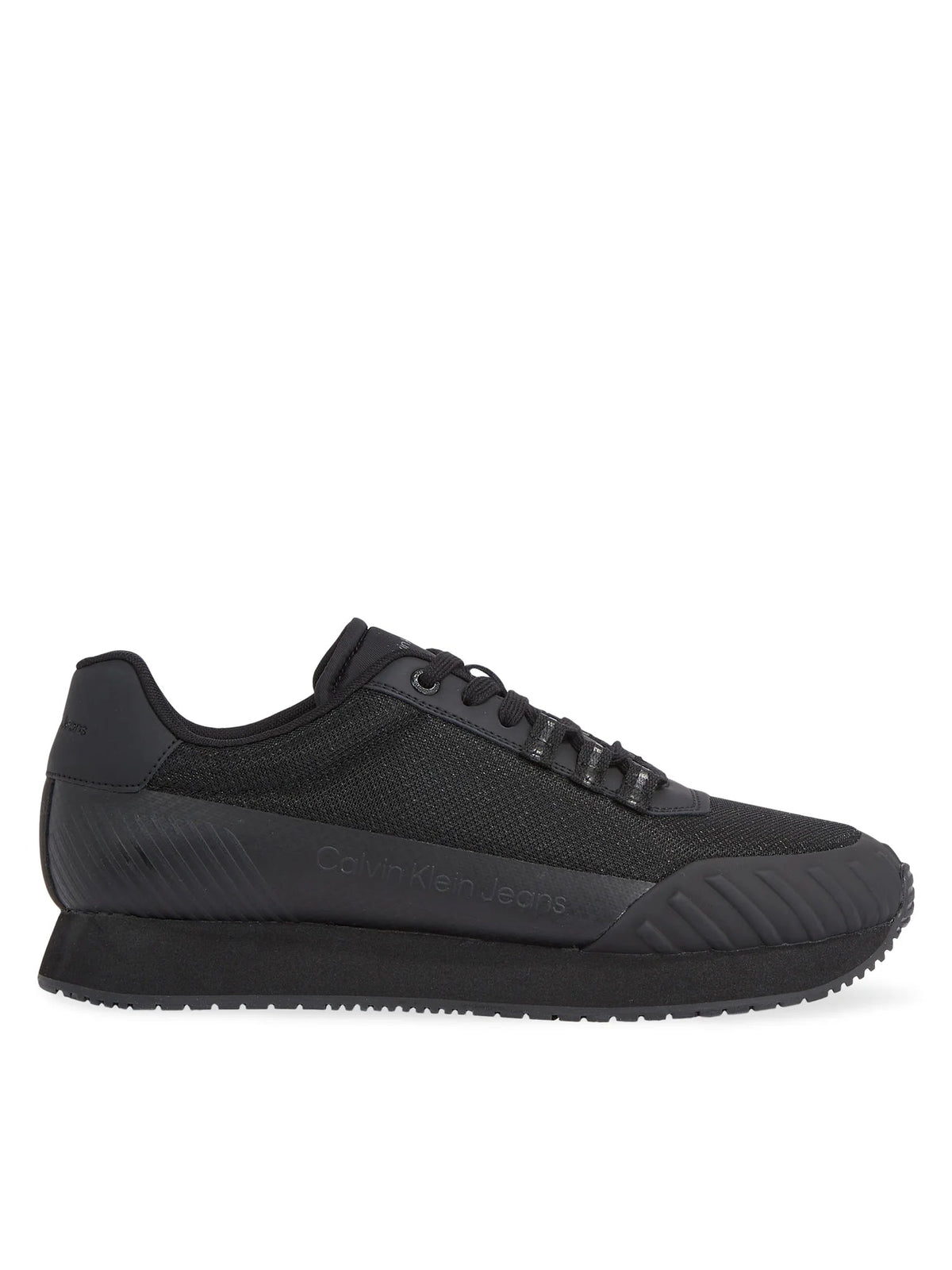 Calvin Klein Mens Sneakers Size Uk Seven Calvin Klein Retro Runner Laceup Black (7750506643545)