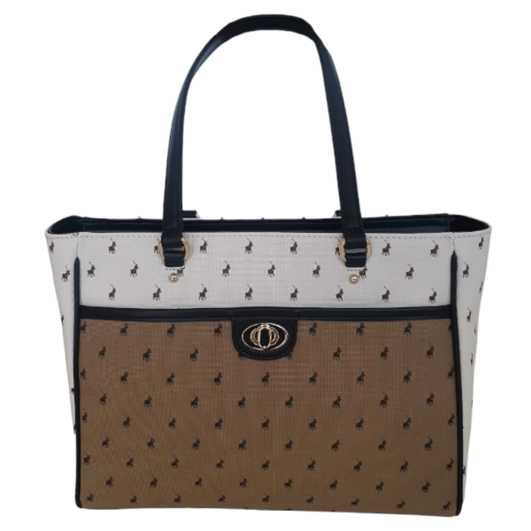 Polo Ladies Handbags Polo Peninsula Tote Beige POS483106