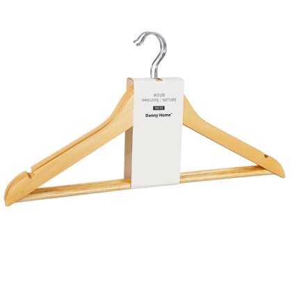 Danny Home Wood Hanger 44.5cm Nature 3 Piece WH010-3PDQ.