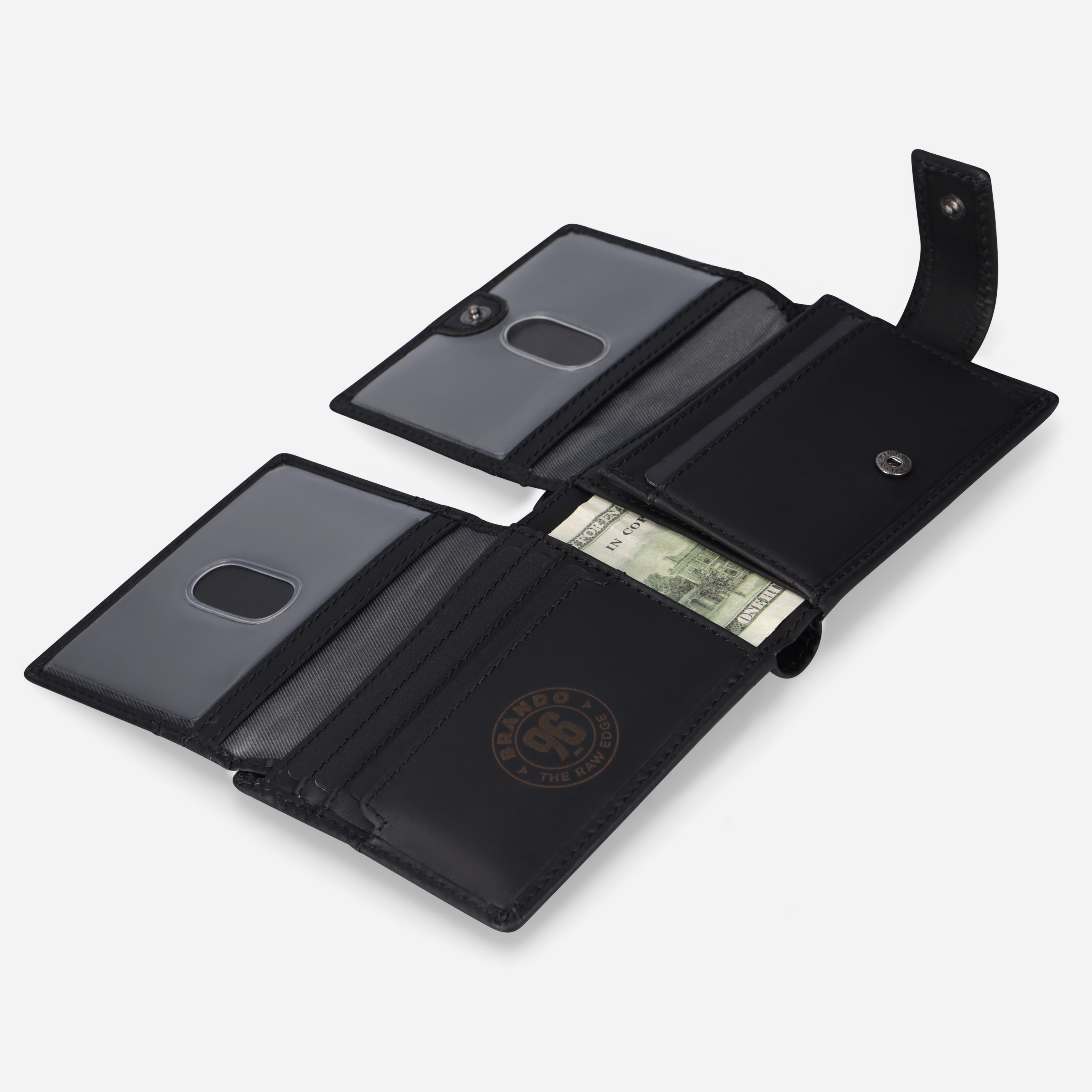 Brando james Black Slim Card Wallet
