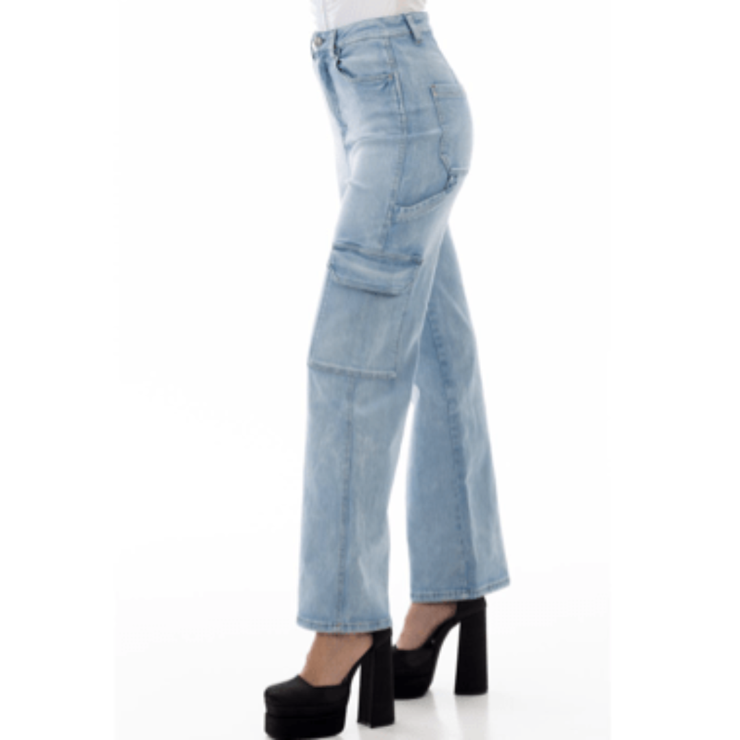 Sissyboy Ladies Jeans Size 8 Sissyboy High Rise Cargo Jeans (7236684480601)