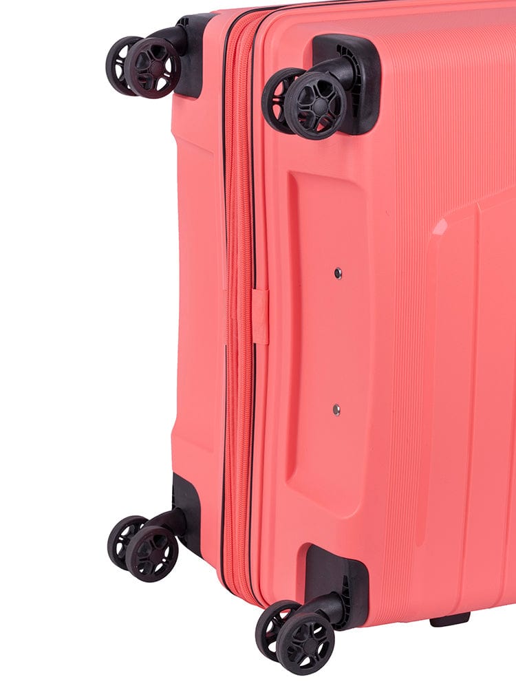 CELLINI Luggage & Bags Cellini Starlite Large 4 Wheel Trolley Case Salmon (7497375875161)