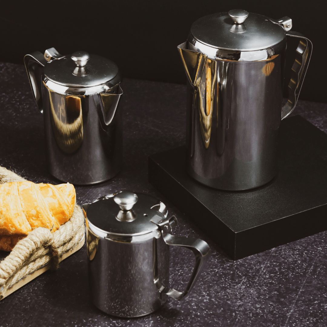 Stainless Steel Milk Jug Stainless Steel Coffee Pot 1L SGN047 (7477653405785)