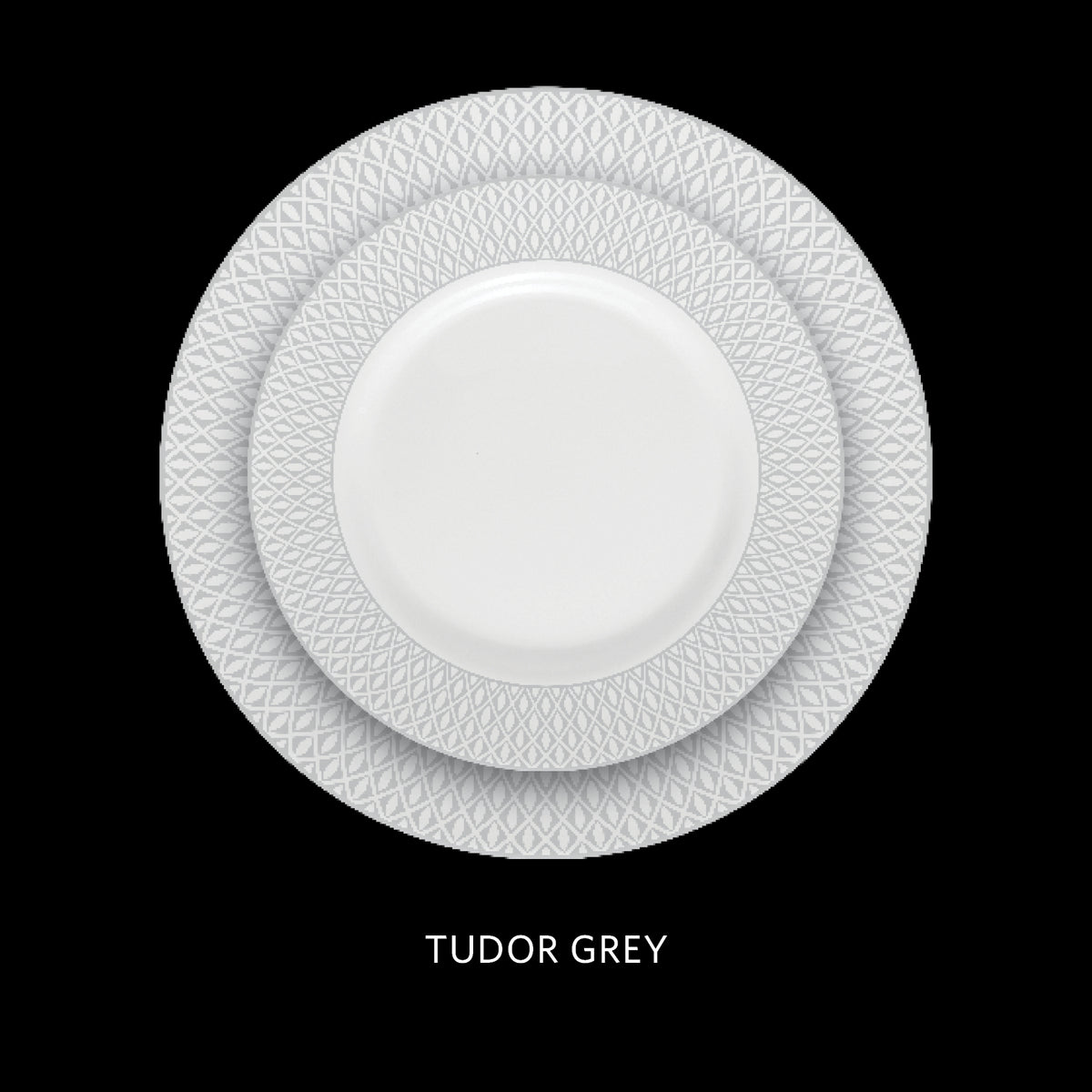La Opala Velvet 12 Piece Dinner Set Tudor Grey DLO12