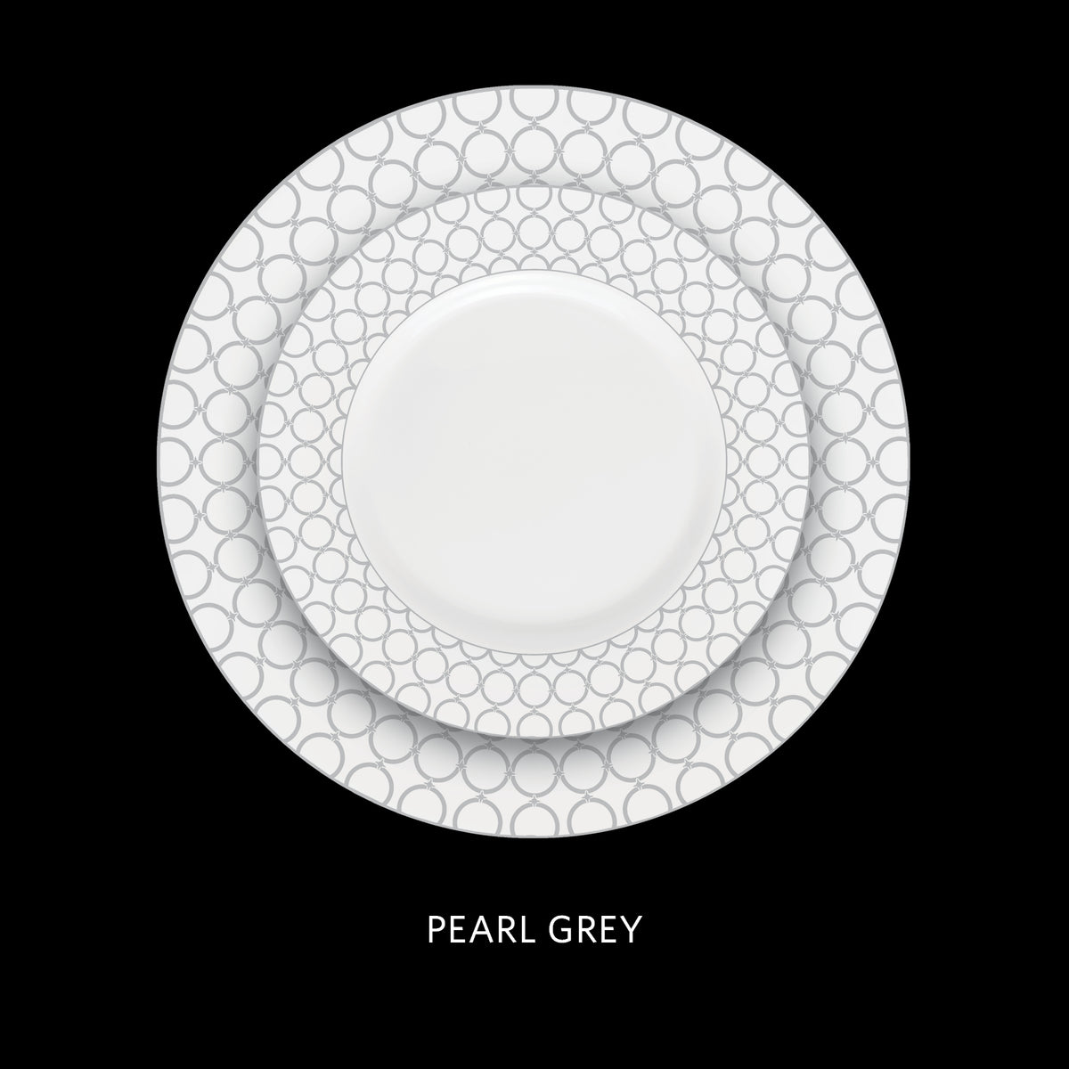 La Opala Velvet 12 Piece Dinner Set Pearl Grey DLO13