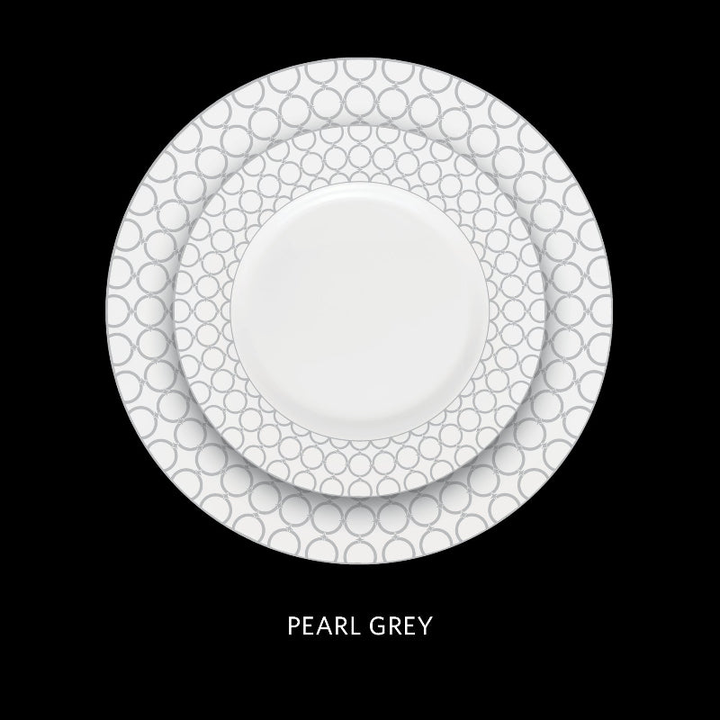 La Opala Velvet 12 Piece Dinner Set Pearl Grey DLO13