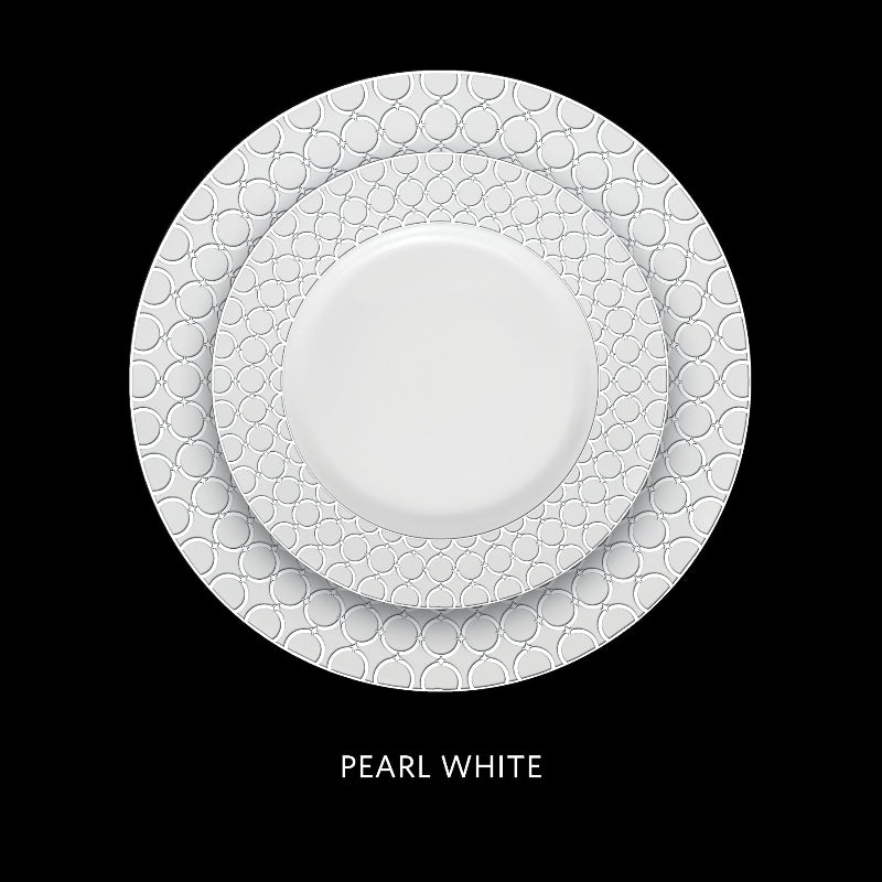 La Opala Velvet 12 Piece Dinner Set Pearl White DLO14