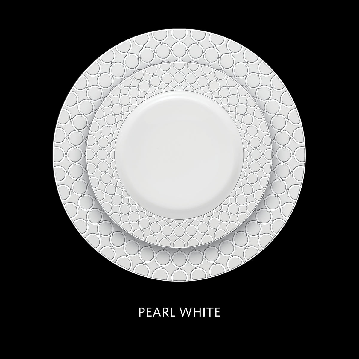 La Opala Velvet 12 Piece Dinner Set Pearl White DLO14
