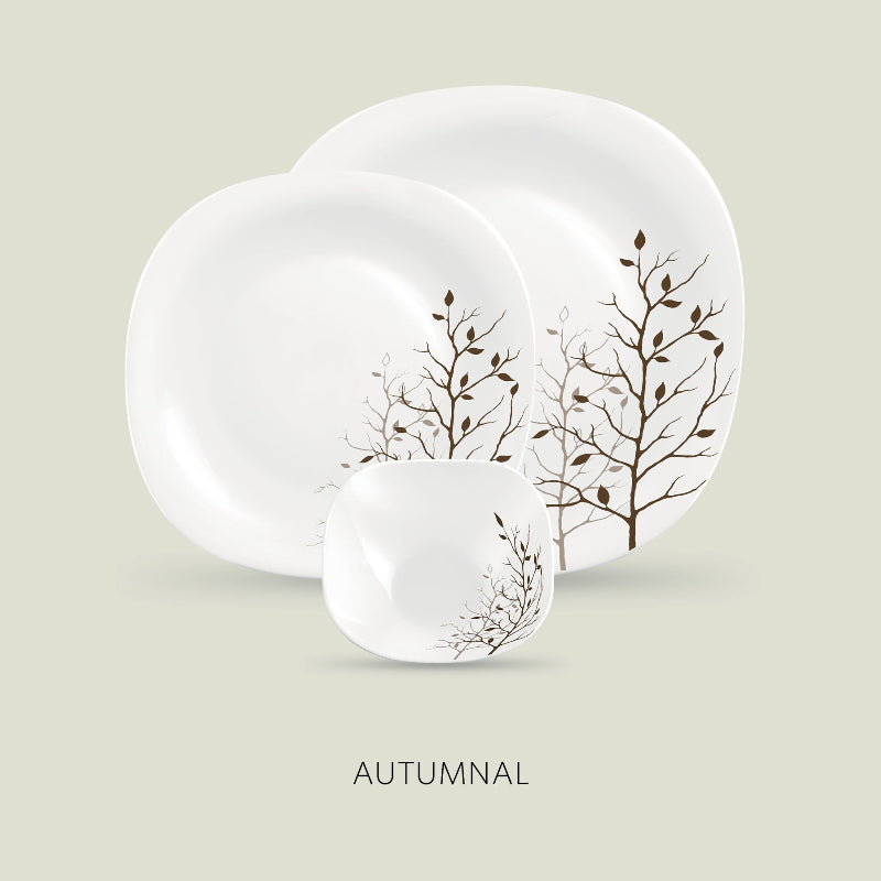 La Opala Quadra 12 Piece Dinner Set Autumnal DLO36.