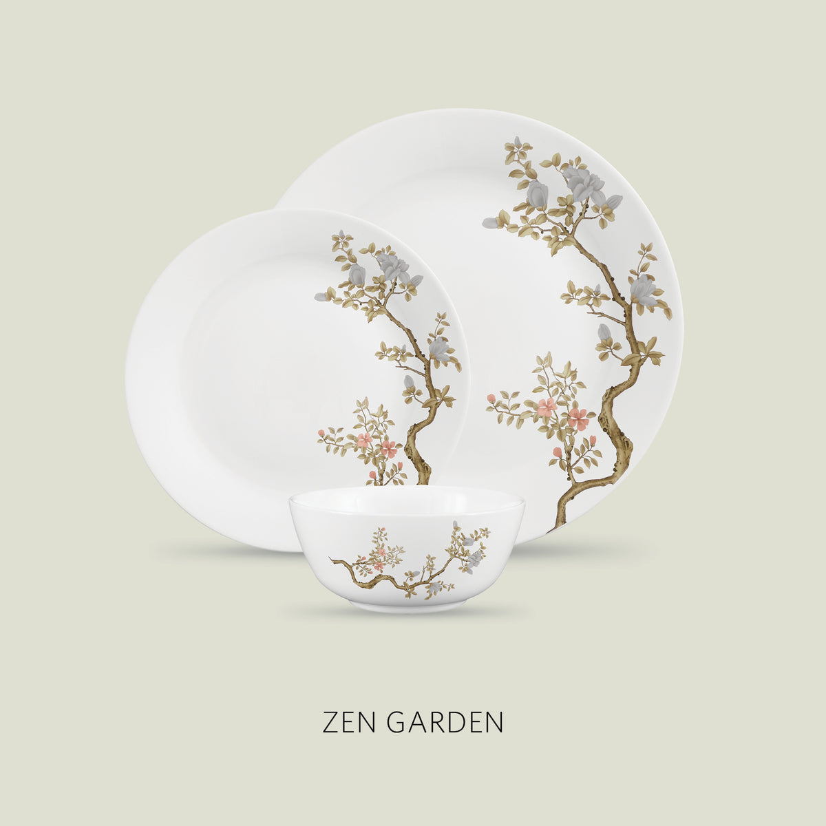 La Opala Pearl 12 Piece Dinner Set Zen Gardeni DLO05.