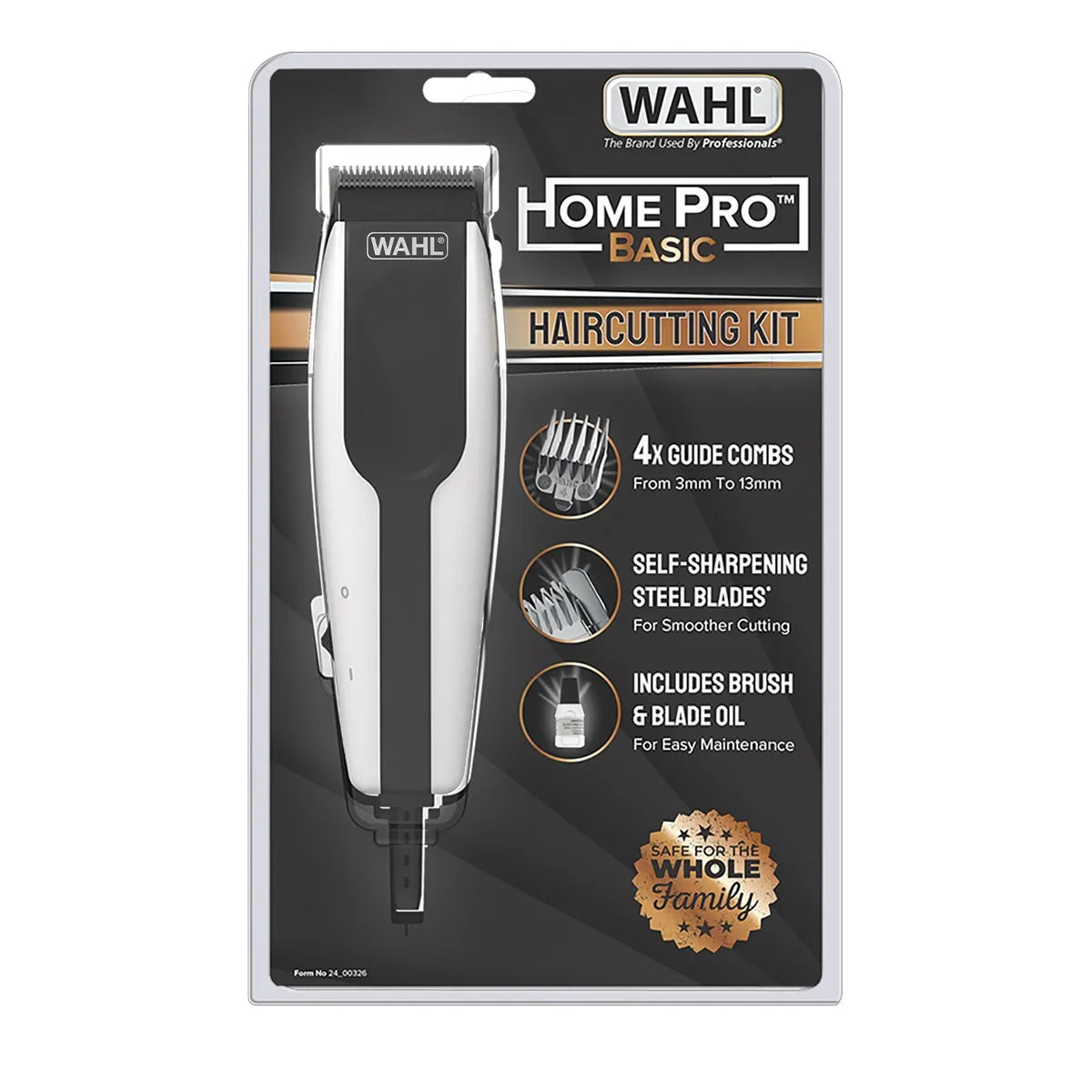 Wahl Home Pro Basic 8 Piece Hair Clipper Kit 230/50