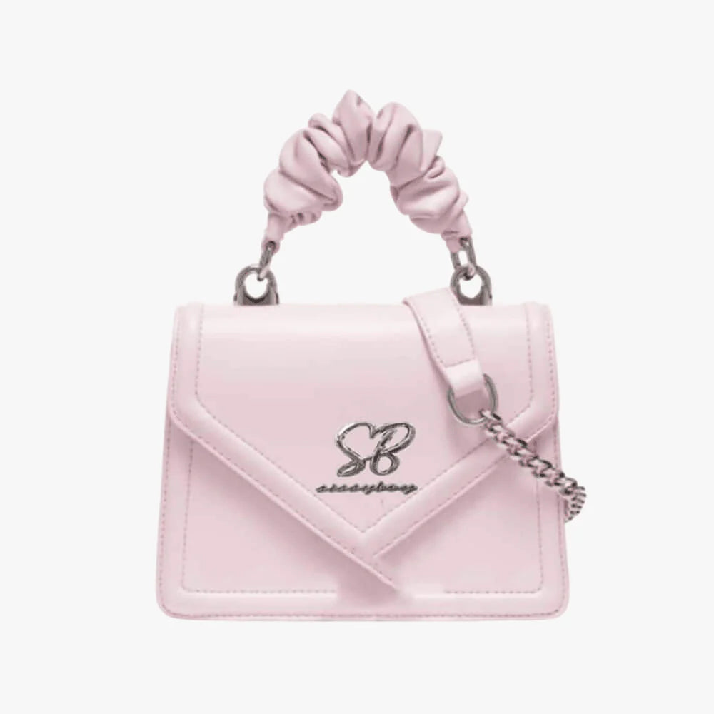 Sissy Boy Pastal Bag Pompom Handle Pink (8004952621145)