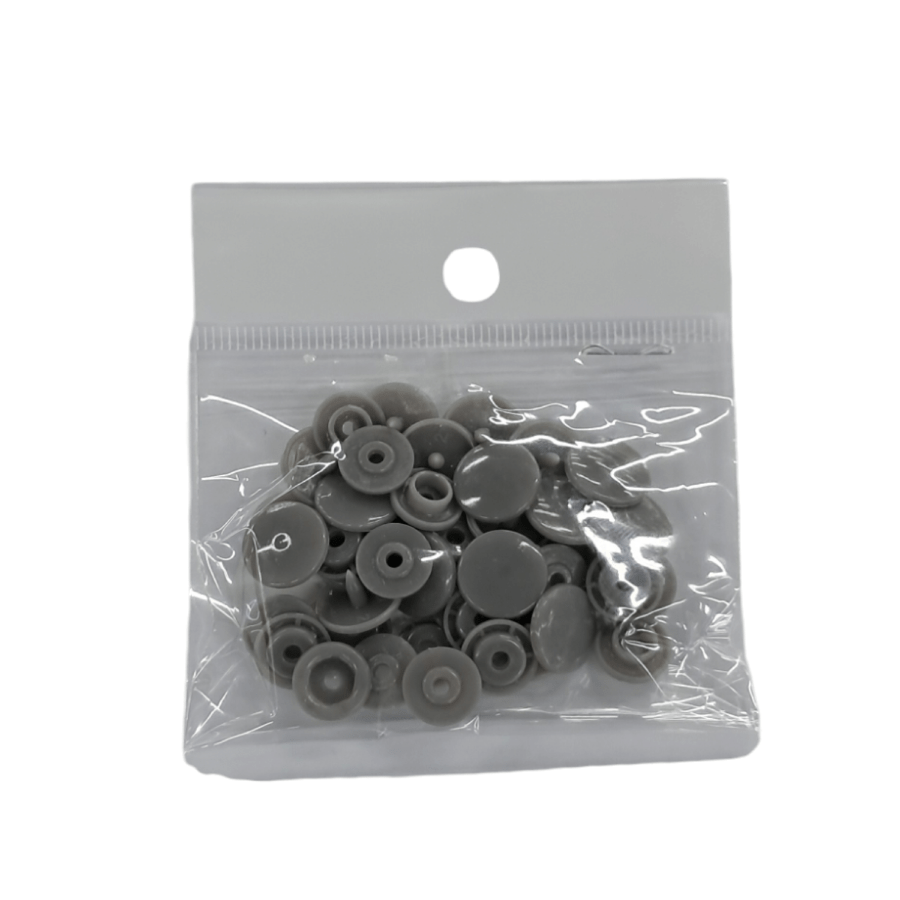 Press Stud Habby Grey Plastic Press Studs (7817210986585)