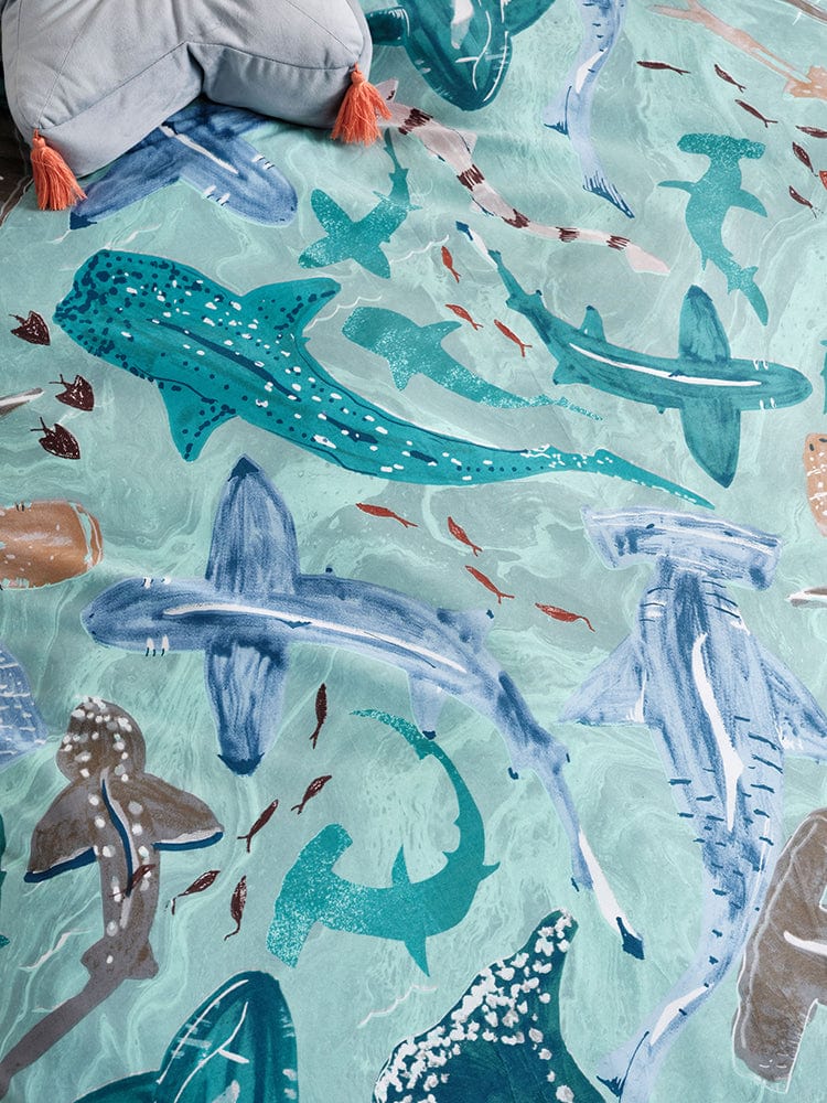 Linen House Duvet Cover Linen House Shark School Duvet Cover Set (7181857685593)