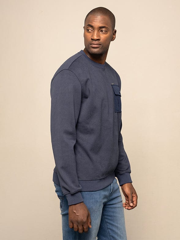 Polo Sweater Polo Mens Long Sleeve Crew Pocket Sweater (7660451397721)