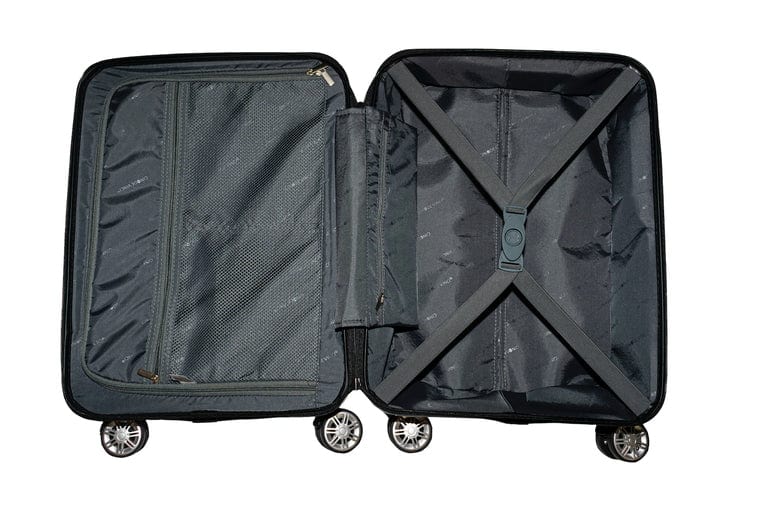 Gino De Vinci Luggage 50 CM Gino De Vinci Swirl Cabin Size Roller Case Red (7160858837081)