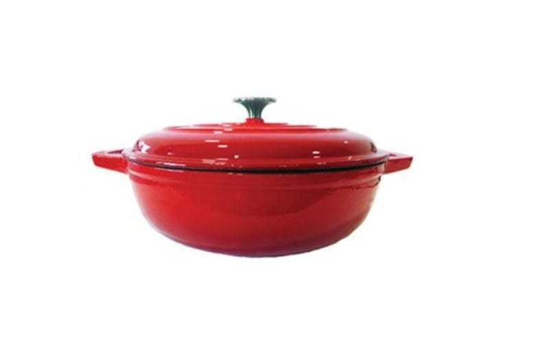 CHEF POTS Chef Round Casserole Dish 4 Litre Red 160/041 (6572632801369)