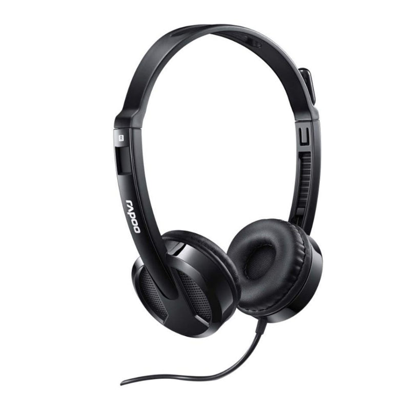 Rapoo H120 Wired USB Stereo Headset - Black.