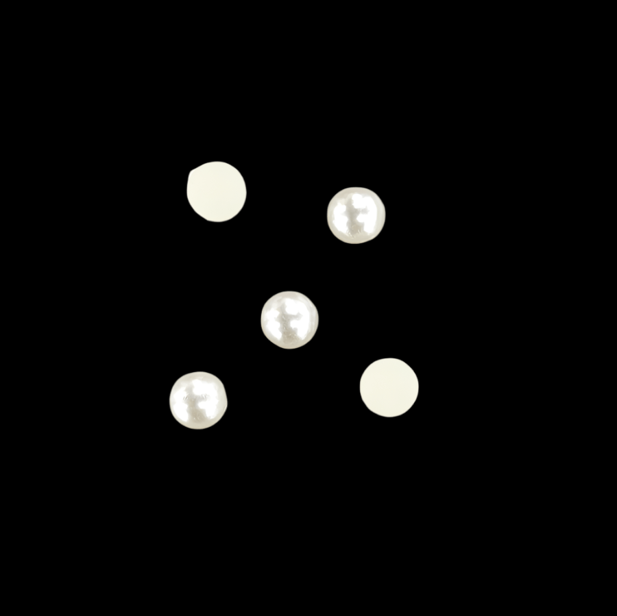 BEADS Habby Cream 8mm Half Cut Beads (7819660394585)