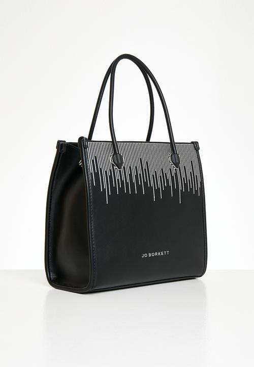 Jo Borkett Ladies Handbags Jo Borkett Teardrop Shopper Black