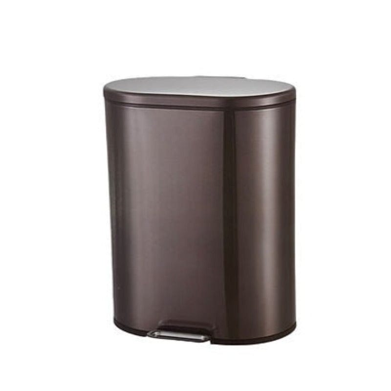 Continental Homeware DUST BIN Continental Homeware Oval Shape Pedal Bin Black Steel 12L CH792 (7304614215769)