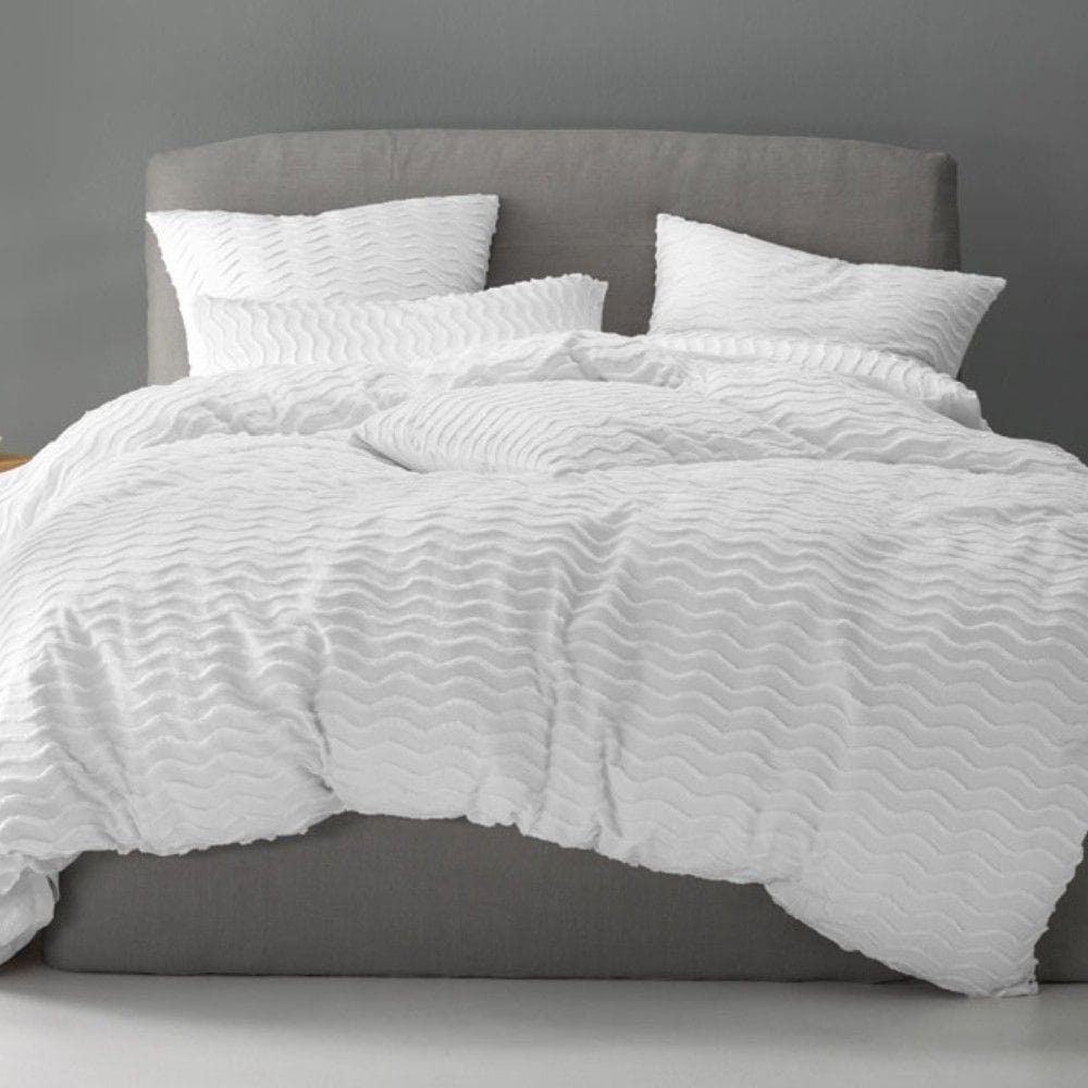 Linen House Duvet Cover Linen House White Tathra Duvet Cover Set (2143982911577)